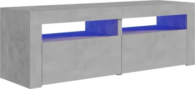 Produktbild von TV-Schrank mit LED-Beleuchtung Betongrau 120x35x40 cm