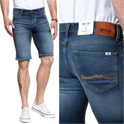 Produktbild von MUSTANG Herren, Shorts CHICAGO SHORT, Slim fit, W36, Blau, kurze, hosen,