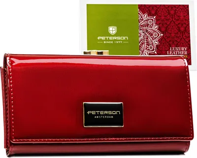 Immagine prodotto di Portafoglio da donna in pelle PTN PH24-FO-1-SH-1888 ROSSO