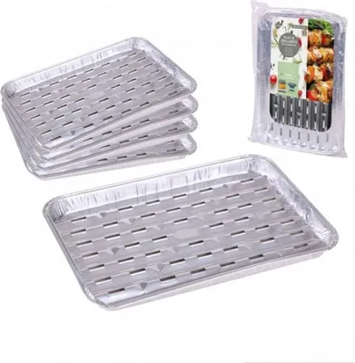 Produktbild von Grillschalen aus Aluminium - 60 Stück - 34cm x 22cm x 2,5cm