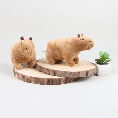 Image de Peluche Capybara Animaux sauvages doux Animaux à fourrure Collection unique de poupées modèles pour enfants
