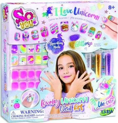 Zdjęcie produktu dla Przyklejane paznokcie - Jednorożec (mały zestaw)