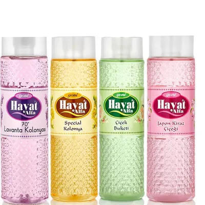 Produktbild von 3er 400cc Set Hayat Alfa Kolonyasi 80° Kölnisch Wasser Kolonya -MIX