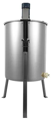 Produktbild von Honigschleuder - Elektrische Honigschleuder - 4 Waben - 140 W - Handkurbel - Edelstahl - Silber