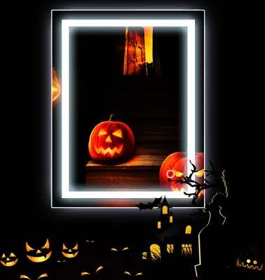 Produktbild von Dazhom LED Badspiegel mit Beleuchtung 6500K kaltweiß Lichtspiegel Badezimmerspiegel mit Touchschalter 60x80cm[A+++]