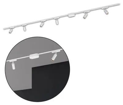 Immagine prodotto di Sistema di binari Briloner Luxtrail, set completo, 6x faretti LED, bianco