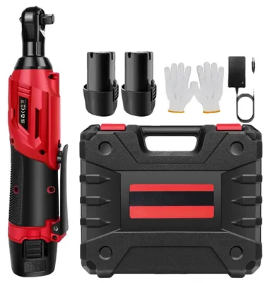 Produktbild von Akku-Elektro-Ratschenschlüssel, 12V Drehmoment, 7 Steckdosen, Rot