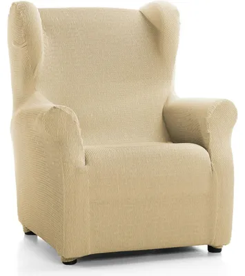 Image de Housse de fauteuil inclinable, couleur beige, extensible, réglable, pour salon