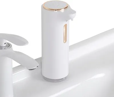 Zdjęcie produktu dla Elektryczny dozownik wody o pojemności 300 ml z czujnikiem, wodoodporny, do łazienki, kuchni i mycia rąk.