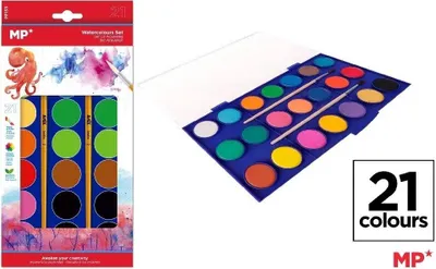 Immagine prodotto di Acquerello con pennello 21 colori