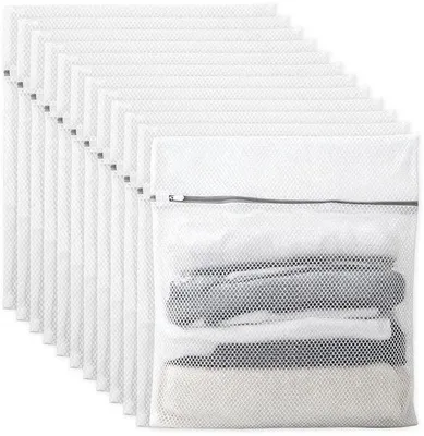 Produktbild von Solidchoice – 12 Wäschebeutel mit Reißverschluss, 50 x 60 cm