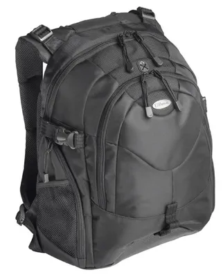 Produktbild von Targus Campus Notebook Backpac, Schwarz, 391.2 mm (15.4 "), 1.4 kg, 330 x 280 x 50 mm, 450 x 400 x 130 mm