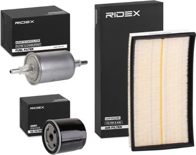 Produktbild von RIDEX Filterset Inspektionspaket Filtersatz für OPEL VECTRA B (36) VECTRA B Caravan (31) VECTRA B CC (38) für VAUXHALL Vectra (B) Limousine (J96)