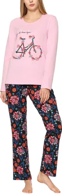 Produktbild von Merry Style Damen Schlafanzug MS10-169 (Licht Rosa/Blumen2, XL)