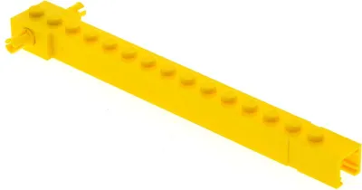 Produktbild von 1x Lego Kran Arm gelb 16L neue Form 2 feste Pins seitlich Set 4668 2350c