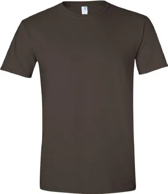 Image de Gildan Soft-Style T-shirt homme, manches courtes, col rond BC484 (L) (Brun chocolat foncé)
