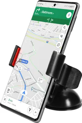 Immagine prodotto di Supporto da auto per smartphone nero - Universale ruotabile a 360°