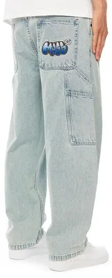 Image de Jean pour homme Mass Denim Wall Jeans, coupe extra baggy, bleu clair - taille 30