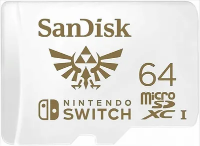Zdjęcie produktu dla Karta pamięci SanDisk Nintendo Switch 64 GB microSDXC (czerwona, UHS-I U3, V30)