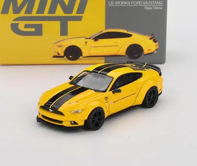 Produktbild von FORD MUSTANG LB-WORKS Triple Gelb - Mini GT 1:64