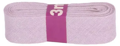 Schrägband 3m x 20mm Baumwolle gefalzt lavendel