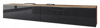 Immagine prodotto di Tavolino per TV CERIE 180 - rovere wotan / nero lucido