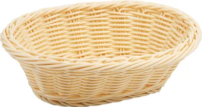 Produktbild von Brotkorb, Obstkorb, Kunststoff, 24x15x7 cm, Farben wählbar : 23 cm, natur Variante: 23 cm, natur