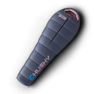 A sleeping bag is shown on a white background.