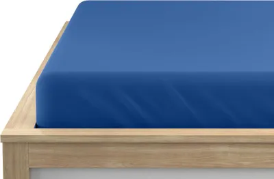 Produktbild von Spannbettlaken dunkelblau 180 x 200 cm