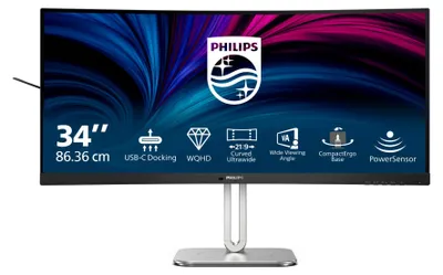 Image de Philips 86,4cm (34,0") 34B2U5600C 21:09 HDMI+DP+USB-C grey