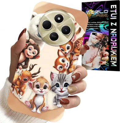 Zdjęcie produktu dla Etui Do Xiaomi Redmi 14C 4G - Plecki Dla Dzieci W Zwierzęta Leśne Case