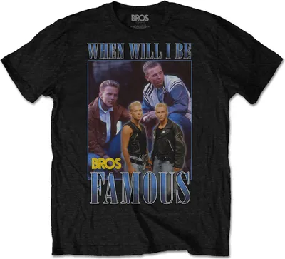 Produktbild von Bros - berühmte Hommage Uni XX-Großes T-Shirt - Schwarz