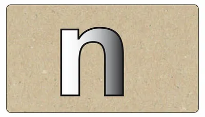 Immagine prodotto di Specchio ornamenti lettera minuscola N