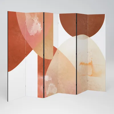 Produktbild von SpaceRebels Paravent Raumteiler - 6-teilig Raumtrenner, Druck 1-Seite - Raumtrenner - Trennwand Wohnung - Room Divider - Spanische Wand Deko Modern Sichtschutz