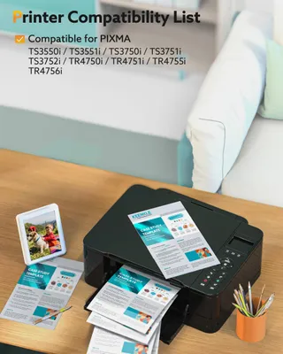 Produktbild von KEENKLE Ersatz-Tintenpatronen für Canon Pixma TR4755i TR4756i TS3750i TS3751i TS3752i TS3550i TS3551i TR4750i