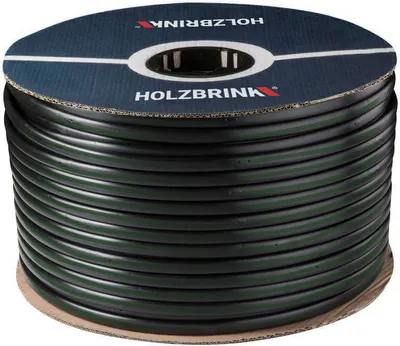 Produktbild von HOLZBRINK Tropfschlauch 5/8" 16mm zur ebenerdigen Bewässerung Perlschlauch selbstreinigend, Basic, 100m, HTS01-B
