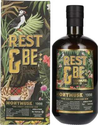Produktbild von Rest & Be Thankful MONYMUSK 23 Years Old Pure Single Jamaican Rum 1998 54,8% Vol. 0,7l in Geschenkbox