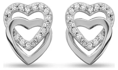 Produktbild von JETTE Swing Heart Silberohrringe 925 Sterling Silber