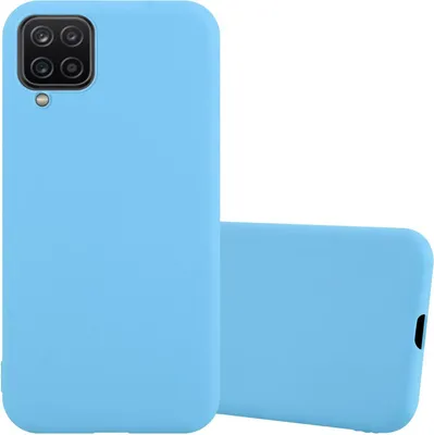 Obrázok produktu pre Cadorabo puzdro pre Samsung Galaxy A12 / M12 ochranné puzdro v modrej farbe puzdro na mobilný telefón TPU silikónový kryt