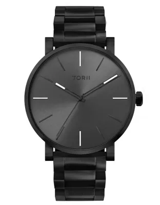 Produktbild von Herrenuhr TORII B45BB.AB, klassisch schwarz, zum Schwimmen.