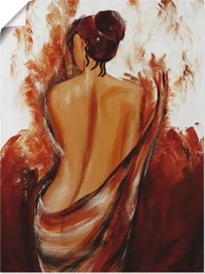 Produktbild von ARTland Poster Frau in rot Größe: 30x40 cm