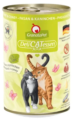 Productafbeelding van GranataPet DeliCatessen Fazant & Konijn, natvoer voor katten, kattenvoer
