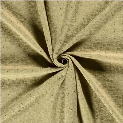 Produktbild von Musselin Stoff Lochstickerei Blumen Zuschnitt ab 50x130cm Double Gauze Mulltuch