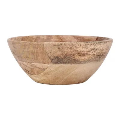 Immagine prodotto di Ciotola FORLEYET in legno naturale H:7,5cm Ø18,5cm fatta a mano