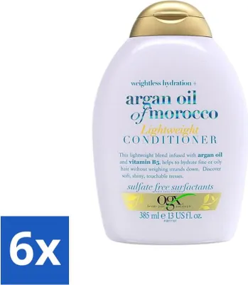 Produktbild von OGX – Arganöl aus Marokko – Spülung – Leicht – Pflegend – 385 ml - Vorteilspack - 6 Stücke
