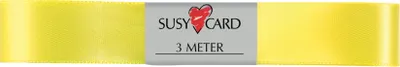 Produktbild von SUSY CARD Geschenkband "Doppelsatin" 15 mm x 3 m gelb