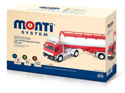Obrázek produktu pro Stavebnice Monti 08/3 Benzina Liaz 1:48