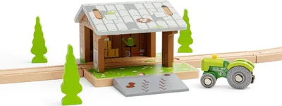 Image de Bigjigs Rail Barn on Rails