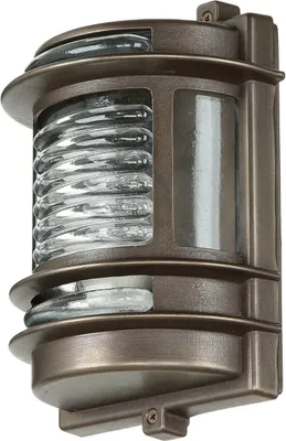 Immagine prodotto di Applique da esterno in ottone vetro IP64 E27 H: 22 cm nero antico acciaio inox lampada da esterno casa giardino