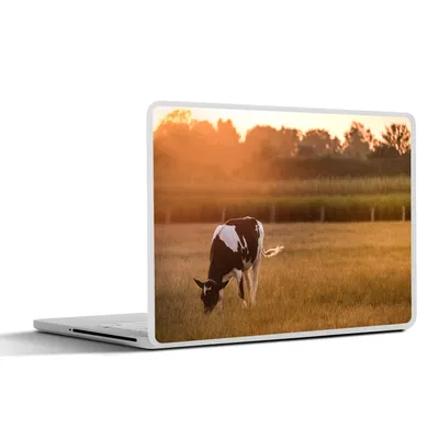 Produktbild von MuchoWow® Laptop Aufkleber Sticker Cover Kuh - Sonne - Tiere 30x21 cm - Sticker für Laptop - Selbstklebend